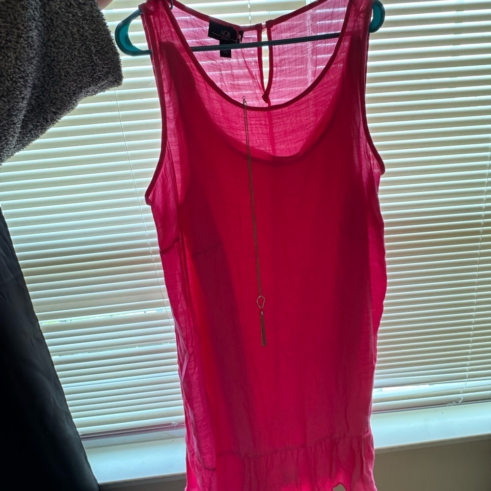AGB Pink Sleeveless Dress Tank Top - Picture 2 of 4